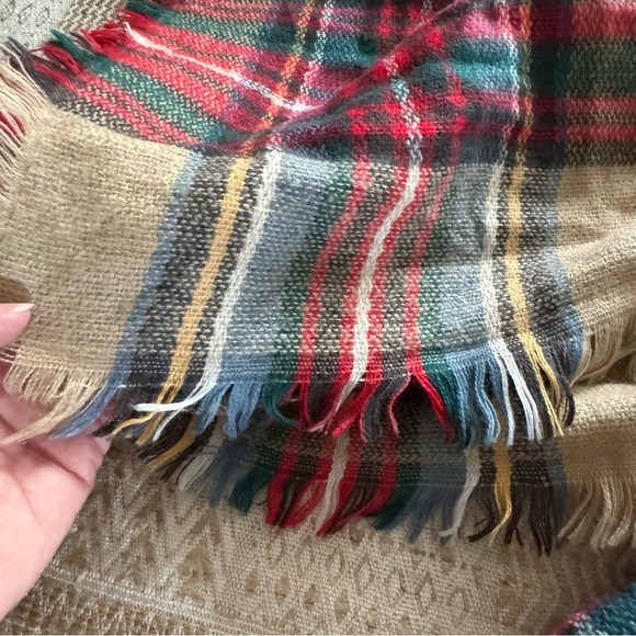 Charming Charlie Oversized Plaid Wrap Scarves - Picture 3 of 4